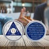 Moneda de sobriedad de 2 años Alcohólicos Anónimos Medallón de