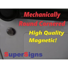 SuperSigns, Inc. SECURITY 6"x18" black Magnetic Vehicle Signs to fit Van Car Truck or SUV