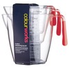 Colourworks CWMJUGSETRED KitchenCraft 3 Piece Measuring Jug Set - Red