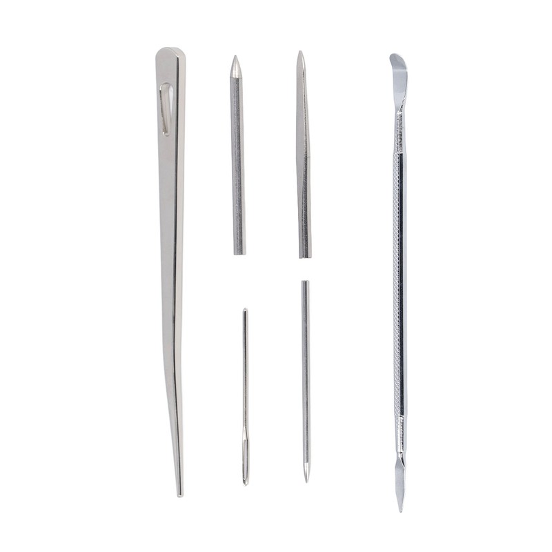 6PCS Paracord Stitching Set Stainless Steel Lacing Needles Smoothing Tool