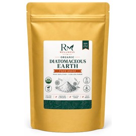Organic Food Grade Diatomaceous Earth Powder - Natural Silica Supplement - High Purity Fine Powder - Vegan Friendly - Daily Wellness Support - Resealable Pouch - 250 Grams