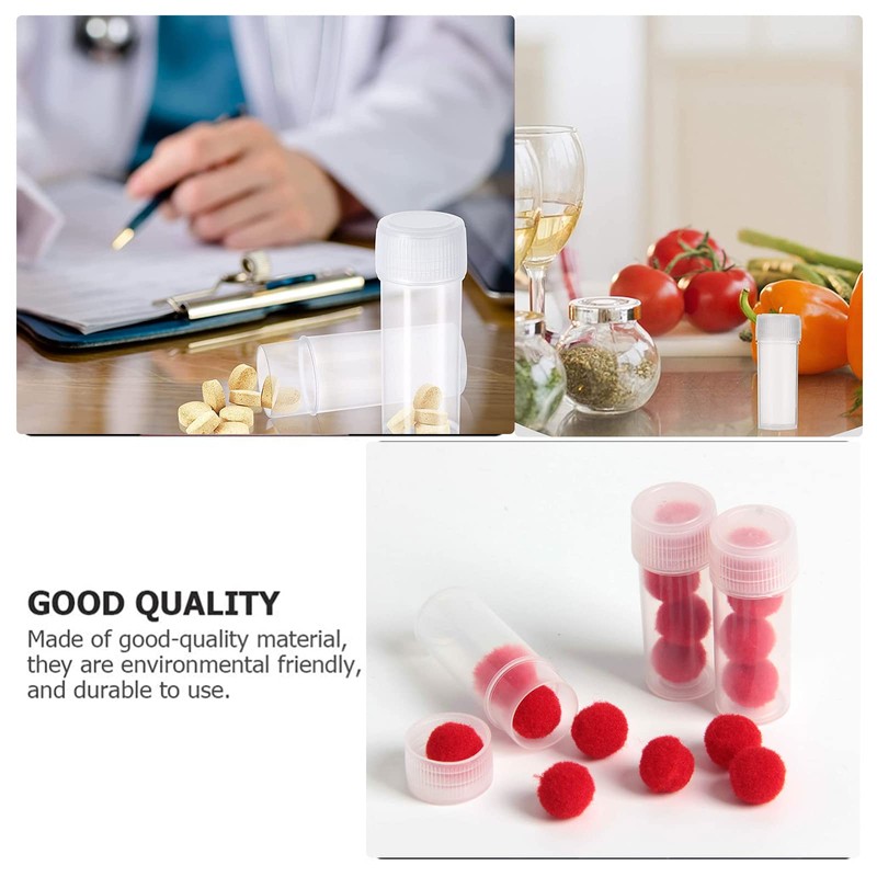 GZcaiyun Pack of 120 5 ml Plastic Sample Bottles, Transparent