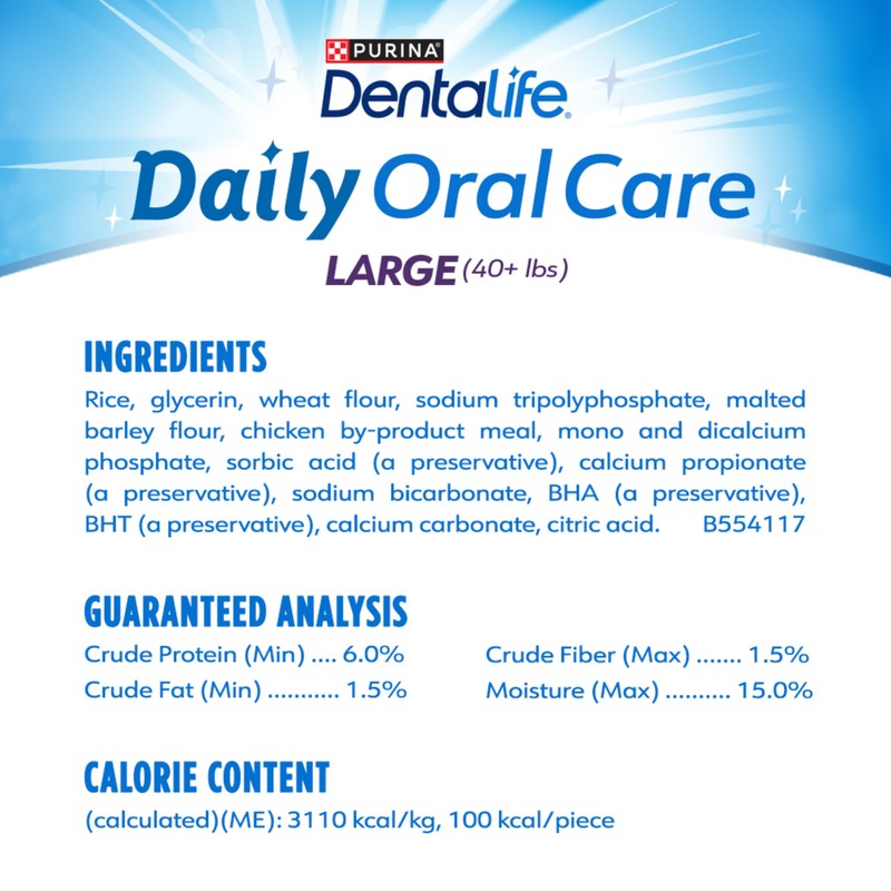 Purina DentaLife Made in USA Facilities Large Dog Dental Chews,