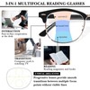 OPTOFENDY Progressive Multifocal Reading Glasses for Women Men Square Blue