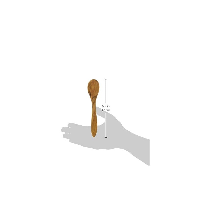 Arteinolivo Olive Wood Spoon (Curved Type 6.7 inches (17 cm)