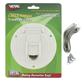 Valterra A10-2140VP Small Round Cord Hatch - White
