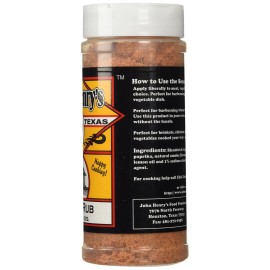 John Henry Pecan Rub Seasoning 11.5 Ounce All Purpose BBQ Seasoning