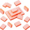 50PCS Orange Mini Nail Sanding Blocks Sponge File Nail Buffer