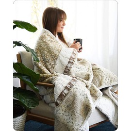 Shannon Fabrics Shannon Minky Cuddle Kit Crazy 8 Hear Me Roar, Cream