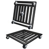 LUBORN Heavy Duty Plant Caddy with Wheels, 20'' Metal Rolling