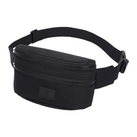 GWAWG Bauchtasche Hüfttasche Herren Damen – Wasserabweisende Gürteltasche mit Verstellbarem Gurt – Bum Bag Waist Bag für Reisen, Wandern, Sport, Alltag, Schwarz