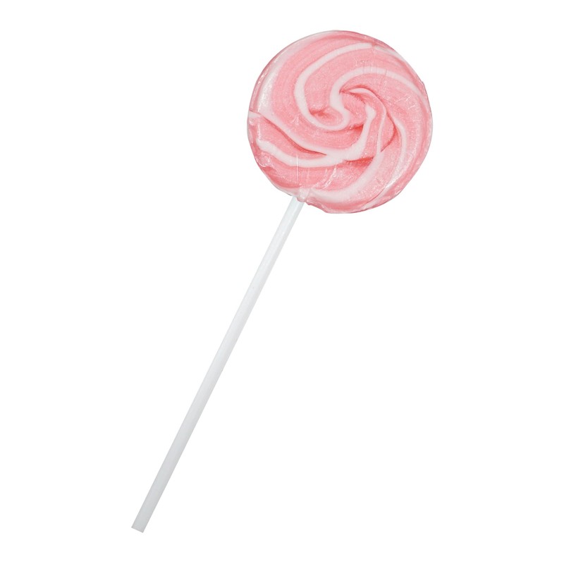 Pink Lollipops, 24 Pack, Pink Swirl Lollipops Individually Wrapped, Lollipop