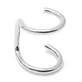 Double Ear Cuff, Silver Plated Non Piercing Clip On, Titanium Steel, Adjustable Cartilage Fashion Earring, Ear Wrap Gift Idea for Women and Girls