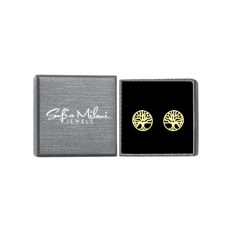 SOFIA MILANI - Women's Earrings 925 Silver - Gold Plated
