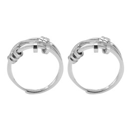 Men Women Stress Relief Ring Adjustable Simple Fashionable Rotating Anxiety Relief Ring for Party Dating