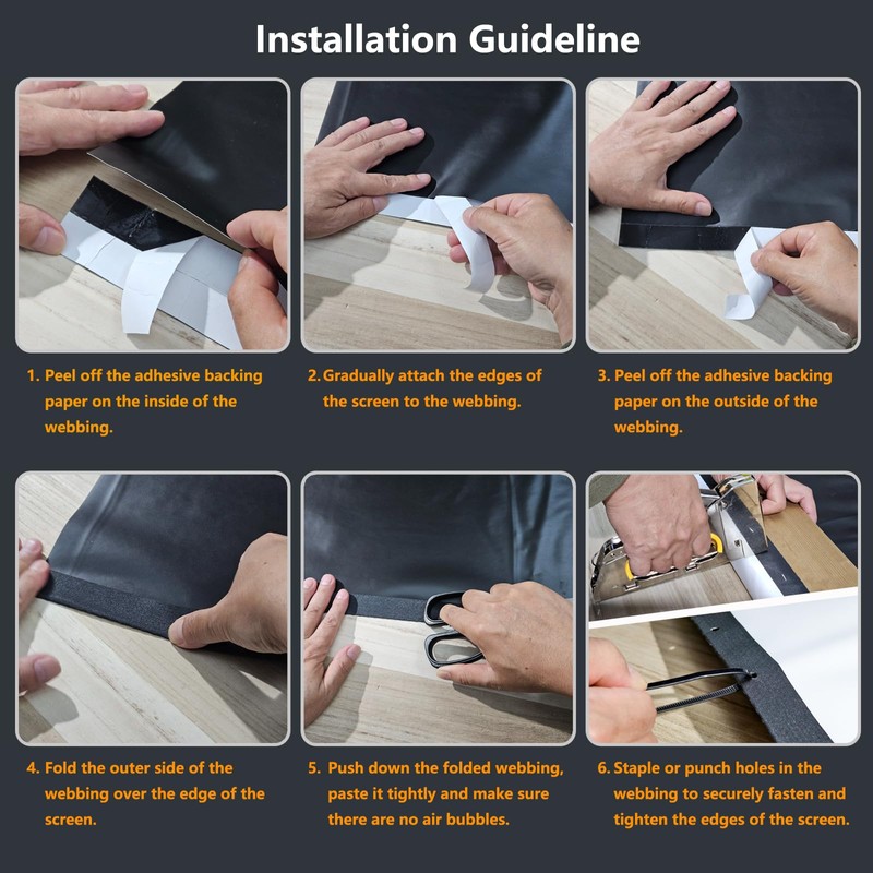 Yandood Edge Reinforcing Webbing Tape, Nylon Adhesive Binding Tape for