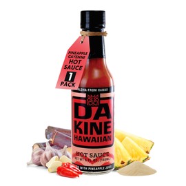 Da Kine Hawaiian Gourmet Pineapple Hot Sauce - Vegan & Gluten-Free, Crafted in Small Batches, Sweet with a Spicy Kick, Ideal for Dipping, Drizzling & Dressings, Meat Tenderizer - 5 fl. oz (Hot Sauce 1-Pack)