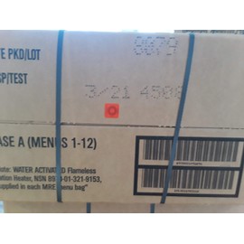 MILITARY MREs BOX A INSP/TEST DATE 03/2021