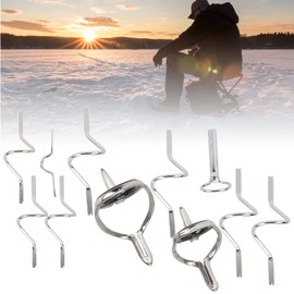 SALUTUY Guide Ferrules Rod, Fly Fishing Guide Stainless Steel with ABS Storage Box Not Prickle Hands for Fishing