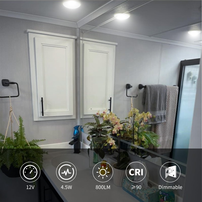 RVZONE RV Lights Interior, 5 Inch Cool White RV LED