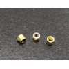 LEEFAI 24 Pcs Gold Fingerboard Self Lock Nuts for Fingerboard