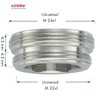 Schläfer 632513 | Pack of 3 M24 x 1 Outer/M22