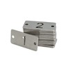 Hollow Out Metal Rectangle Numbered Tags with Two Holes (51-100)