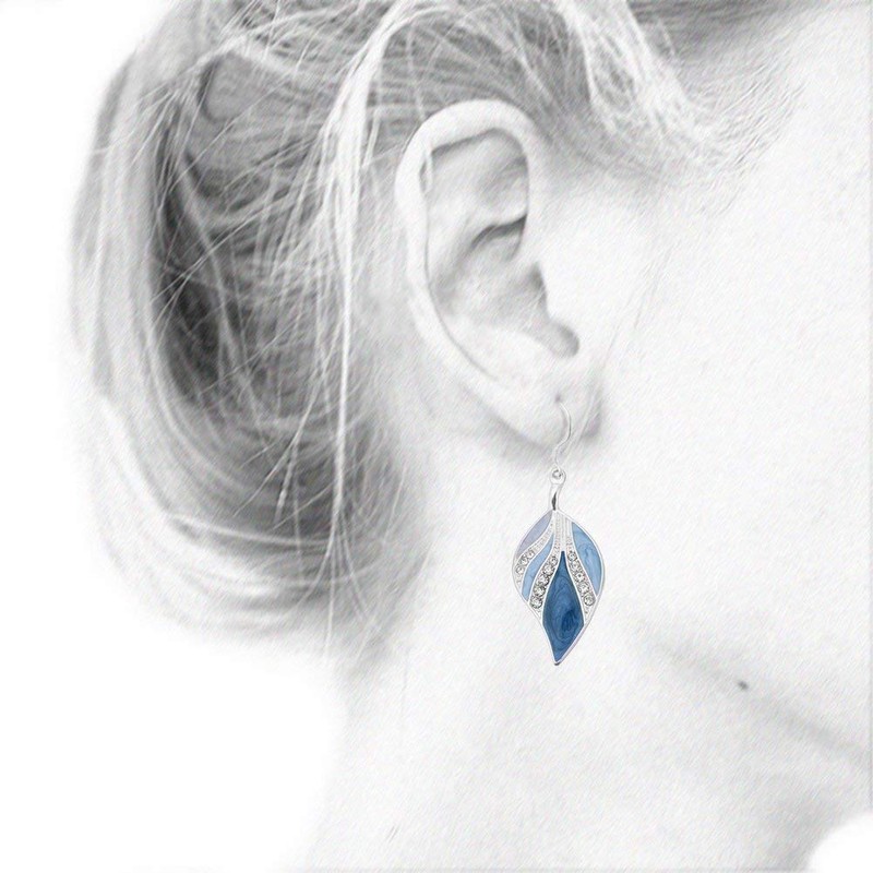 OYEFLY Dangle Earrings Sterling Silver Drop Earring Handmade Bohemian Teardrop