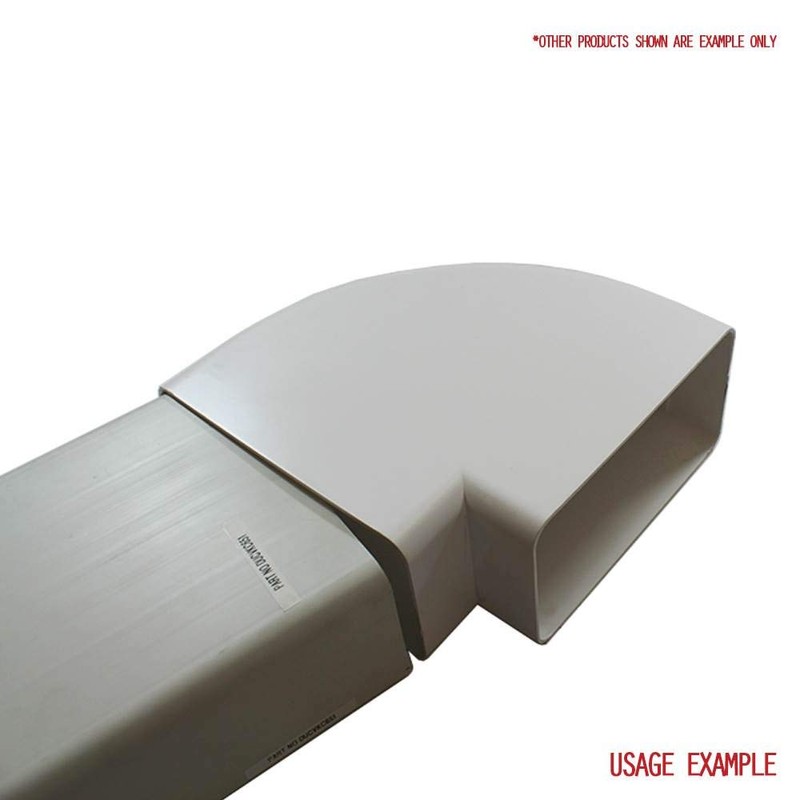 Rectangular Flat 90 Degree Horizontal DUCTING Elbow Bend by KAIR