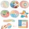 H1vojoxo 48PCS Breath Anxiety Sensory Stickers Anti Stress Textured Sensory Stickers Tactile Textured Mindfulness Sticker for Desk and Phone Stress Anxiety Relief Adhesive for Children Adults