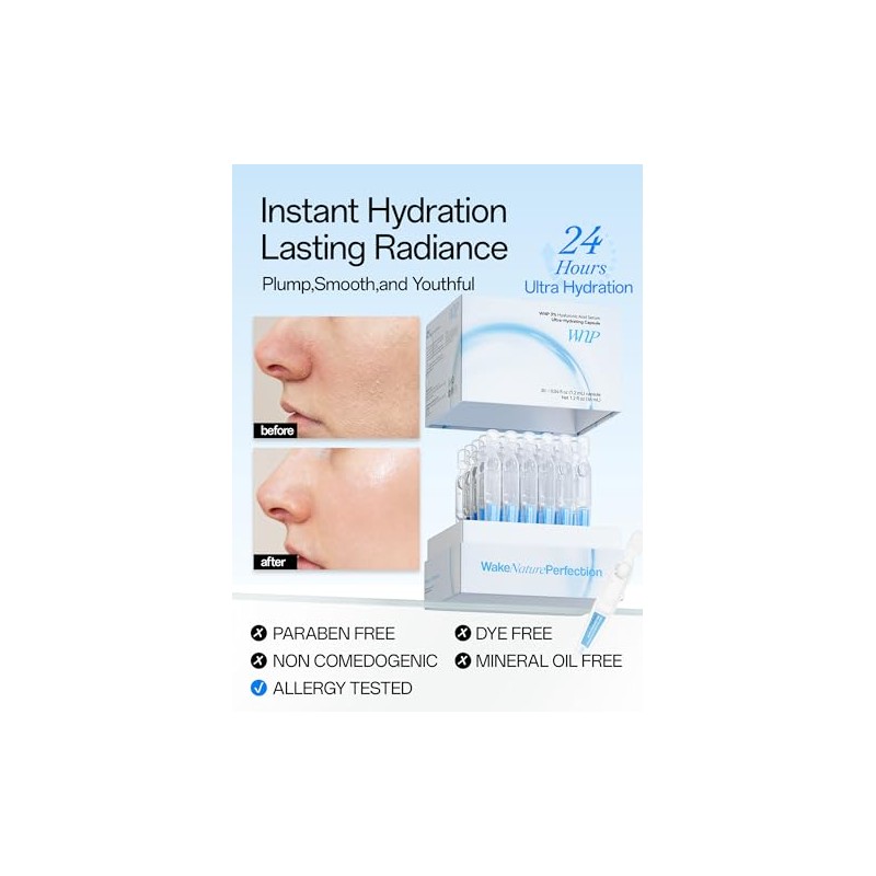 WNP Hyaluronic Acid Serum 3% for Face with 4D Multi-Layer