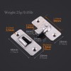 WANLIAN 90-Degree Door Fastener Lock Shift Door Lock Button Push