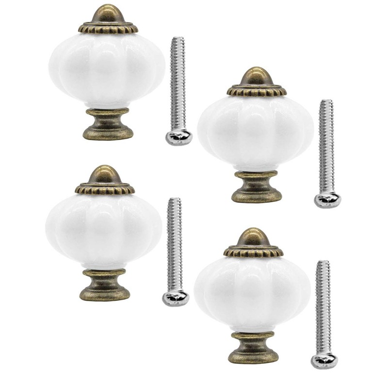 FUXXER® Antique Furniture Handles Drawer Knobs Bronze Brass Set of
