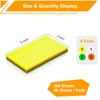 3x5 Inch Transparent Sticky Notes, 200 Sheets 4 Colors Large