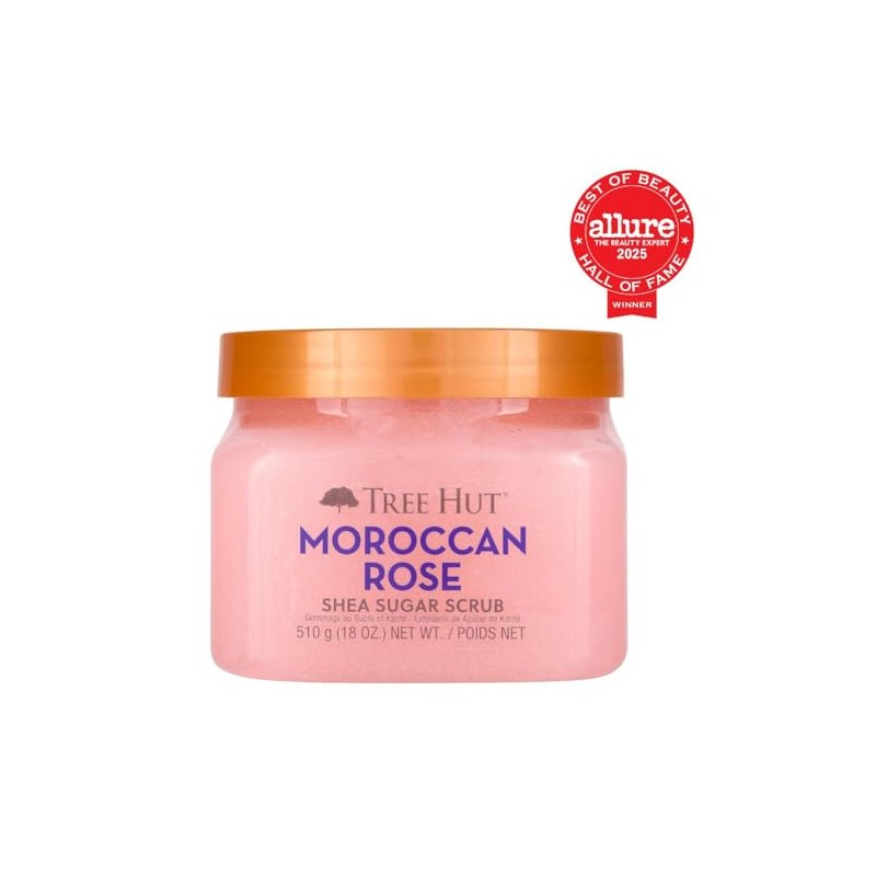TREE HUT, Moroccan Rose Shea Sugar Scrub, Exfoliante Corporal de