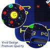 COZYLOOM Kids Solar System Educational Rug Galaxy Outer Space Kids