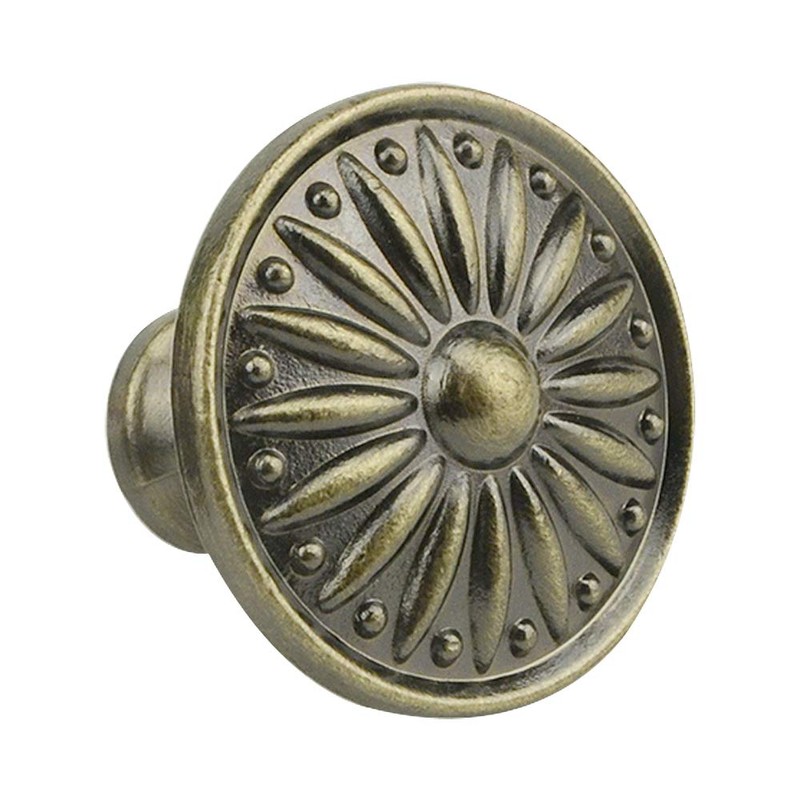TOVOT 10PCS 1.38" Antique Dresser Drawer Knobs Bronze Cabinet Door