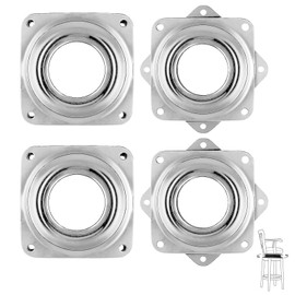 Pack of 4 Turntable Ball Bearings, 360 Degree Turntable, Universal Furniture Turntable, Swivel Disc Ball Bearing, for Stools, Tables, Bookshelves, TV Cabinets, 3 Inches