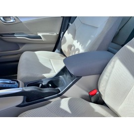 Auto Console Covers- Fits The Honda Civic 2006-2013 Center Console Armrest Cover Waterproof Neoprene Fabric (Gray)