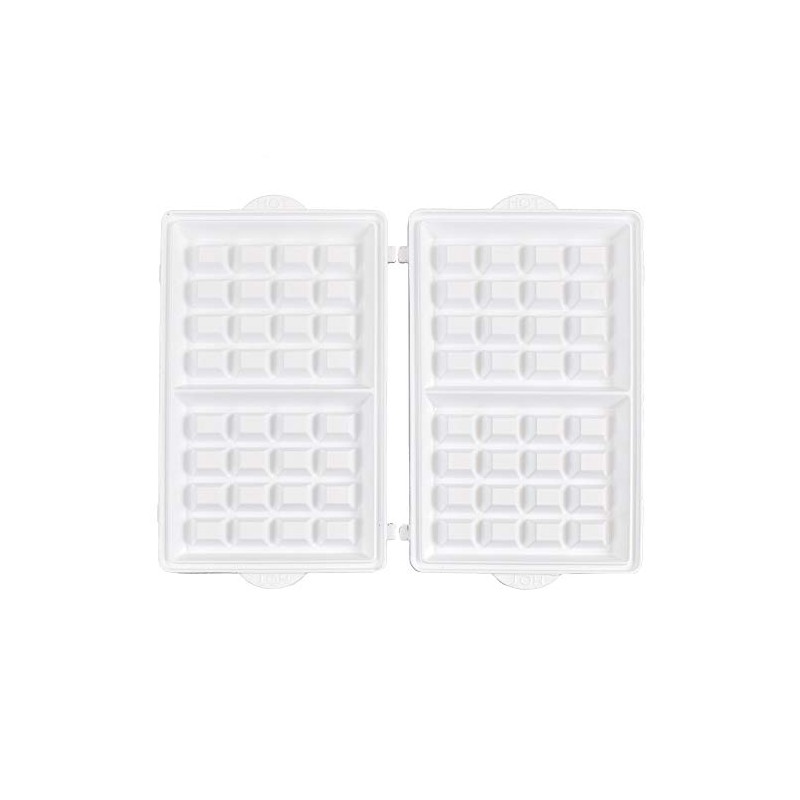 1 Set of Ceramic Waffle Plates Suitable for Syntrox Chef