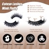 SISIYDY Mink Lashes Wispy Full Strip Short Fluffy Lashes 16mm