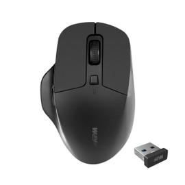 APM Office-Maus, kabellos, 2,4 GHz, leise, USB-Empfänger, DPI verstellbar 800/1200/1600, 6 Tasten, Akku inklusive, kompatibel mit PC, Mac, Laptop, 571172