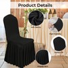 Babenest 2pcs Chair Cover with Long Skirt, Washable Universal Parson