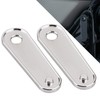 XMMT Chrome Motorcycle Rear Passenger Floorboard Foot Peg Frame Plates
