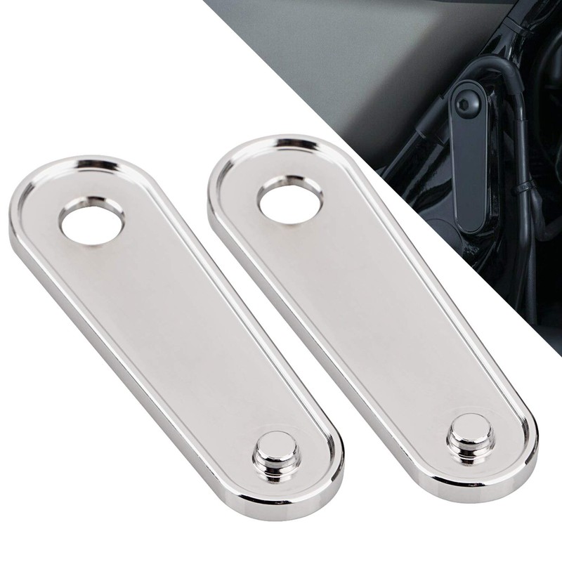 XMMT Chrome Motorcycle Rear Passenger Floorboard Foot Peg Frame Plates