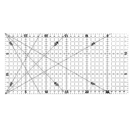 Quilting Ruler 6 x 12"30x15 cm Universal Templates Anti-slip Sewing Acrylic Metric Acrylic Ruler DIY Quilting Tools with Clear Printed Lines for Precise Cutting Patchwork Square Accessories Transparen