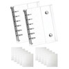 Nijiiro sky Seal Notebook, Transparent, Girls, Removable Binder, Clear Binder,