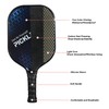 2Pcs Pickle Ball Paddles Durable Carbon PE Comfortable Grip Light
