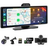 Haudio Wireless Carplay Screen for Car, 10.26" Portable Car Radio