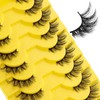 False Eyelashes Natural Half Lashes, 6D Cat Eyelashes Dramatic Fluffy